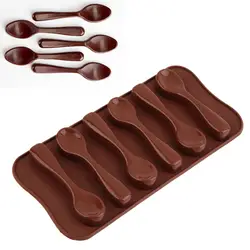 1 шт., для пищевых продуктов силиконовые формы в форме ложки, для помадки торта инструмент, желе, шоколада, конфет, формы для льда украшения