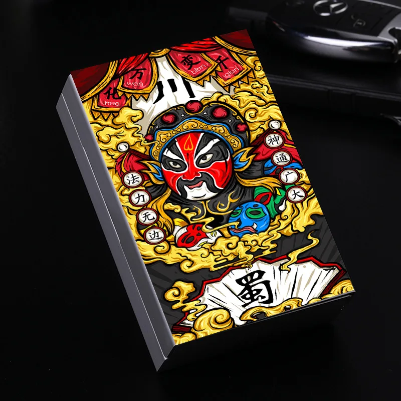 Китайский стиль, ручная работа-окрашенный ползунок Чехол для портсигара 20 палочек ультра-тонкий автоматический толкающий металлический мультфильм курить компактный чехол