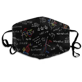 

Face Mask Mathematics Customized Cycling Half Face Earloop Dust Mask for Women