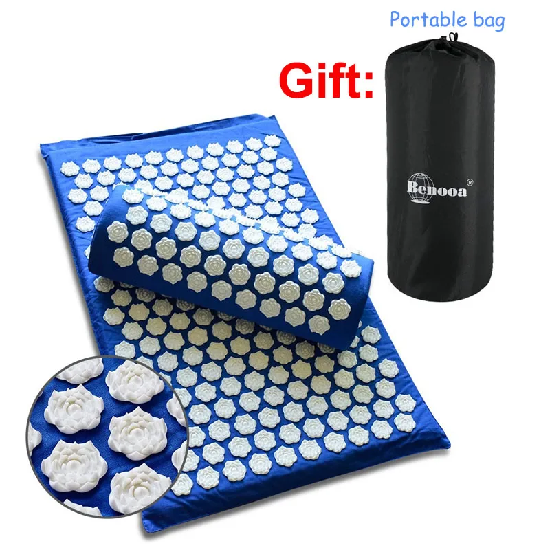 

Massager Cushion Massage Yoga Mat Acupressure Relieve Stress Back Body Pain Spike Mat Acupuncture Massage Yoga Mat
