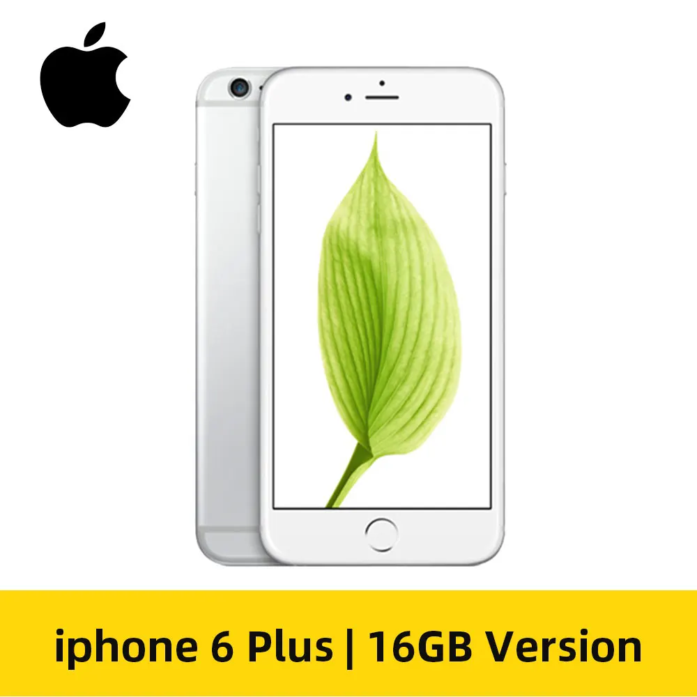 Apple iPhone 6 Plus 16/64GB Встроенная память 5,5 дюймов 1080P Дисплей Dual Core 1,4 ГГц 4 аппарат не привязан к оператору сотовой связи для б/у мобильных телефонов - Цвет: 16GB Siliver