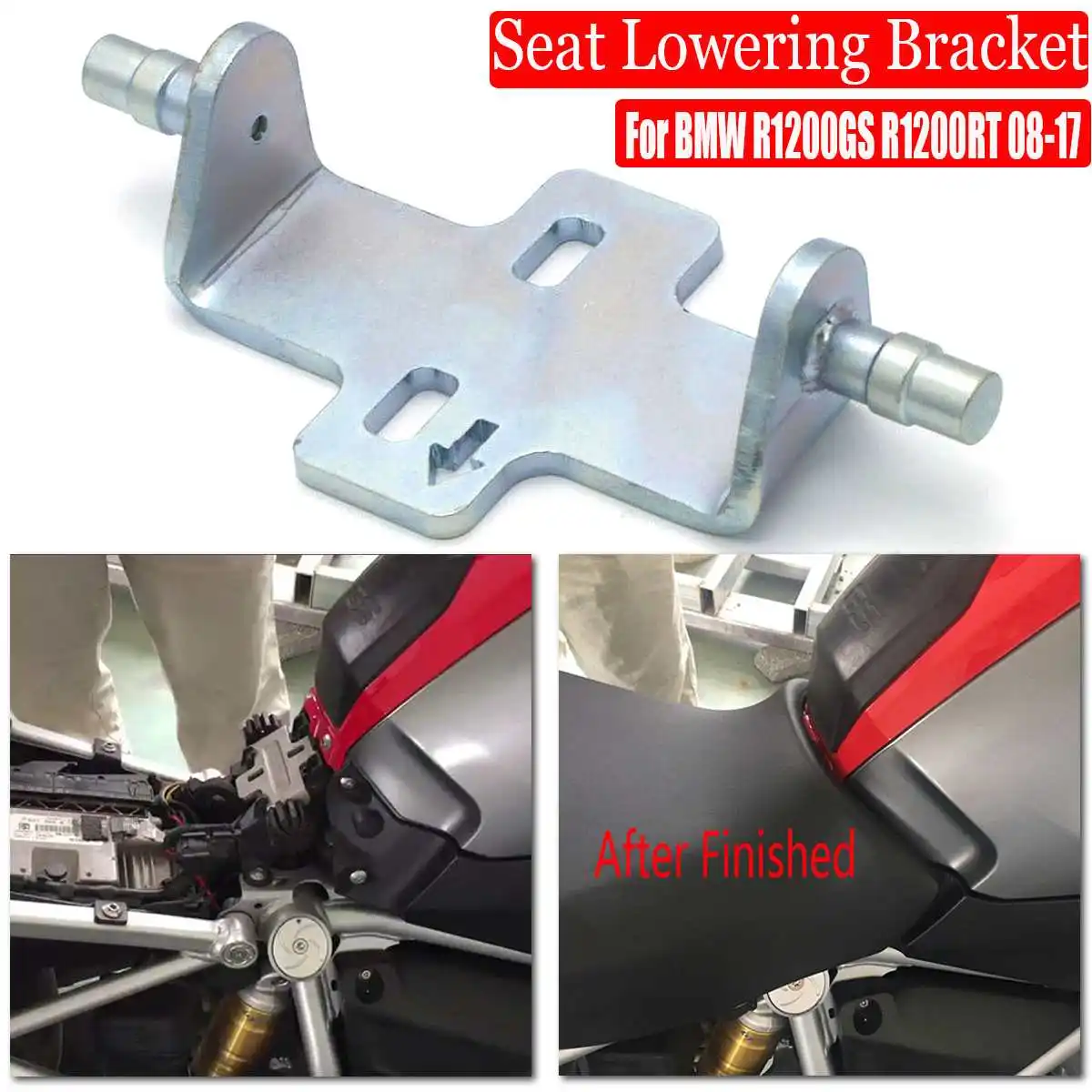 

Rider Seat Lowering Kit Bracket for BMW R1200GS R1200GS ADV R1200RT 2008-2017