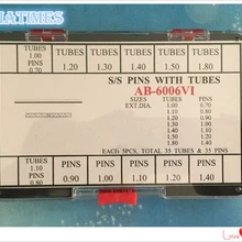 Нержавеющая сталь запчасти для ремешка наручных часов трубки и булавки ассортимент 70 штук для замены часов