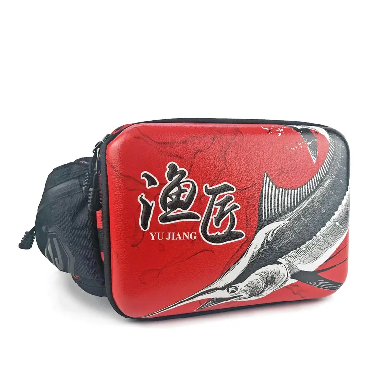 

New Style Coloured Drawing Lure Bag Fly Fishing Chest Pack Single Layer Double Layer Fishing Backpack Lure Box Artificial Bait A