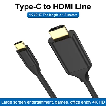 

6Ft USB Type C to HDMI 4K@60Hz Cable usb hub ноутбук планшет флешка Планшеты أجهزة الكمبيوتر المحمولة لابتوب