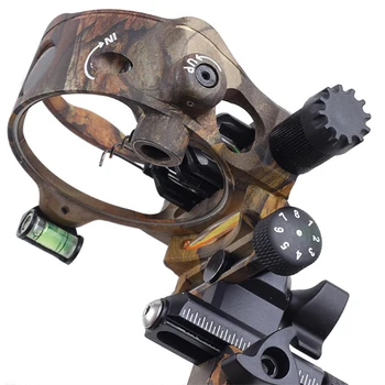 

7 Pin Archery Sight Compound Bow Micro Sight Adjust Detachable Camouflage for Left Right Hand