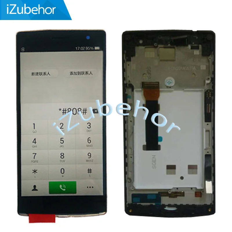 ЖК дисплей 5 дюйма с рамкой для OPPO Find 7x9077x9076x9070 кодирующий преобразователь