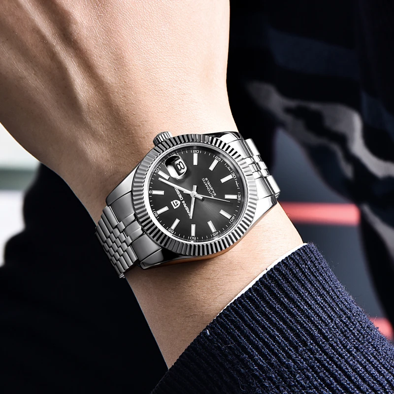 PAGANI DESIGN Wrist Watches For Men Mechanical Watches Mens Business Stainless Steel Automatic Watch Men NH35 Relogio Masculino