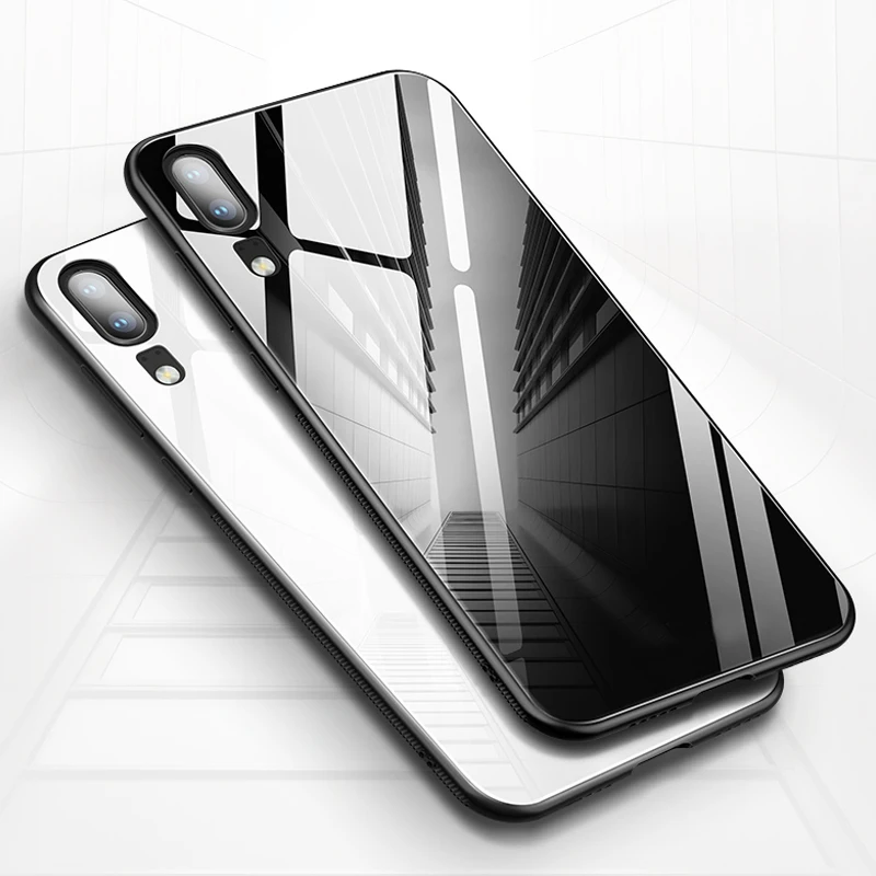 YUETUO стеклянная задняя крышка для телефона etui, coque, чехол, чехол для huawei p30 pro lite p30lite nova 4e p p20 p20lite p 20 30 nova 3e аксессуары