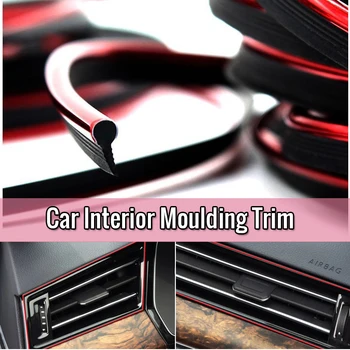 

Automobile Decorative Strip interior Decoration Special Door Panel Gap instrument Panel Decorative Bright Strip 5 meters