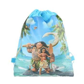 

20pcs 37*24cm moana non-woven bags fabrics drawstring backpack,schoolbag gift bag