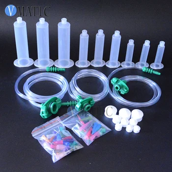 

Free Shipping Liquid Dispensing Adhesive Glue Pneumatic Syringe Dispensing Needle Adapter Plastic Syringe 5/10/30cc ml