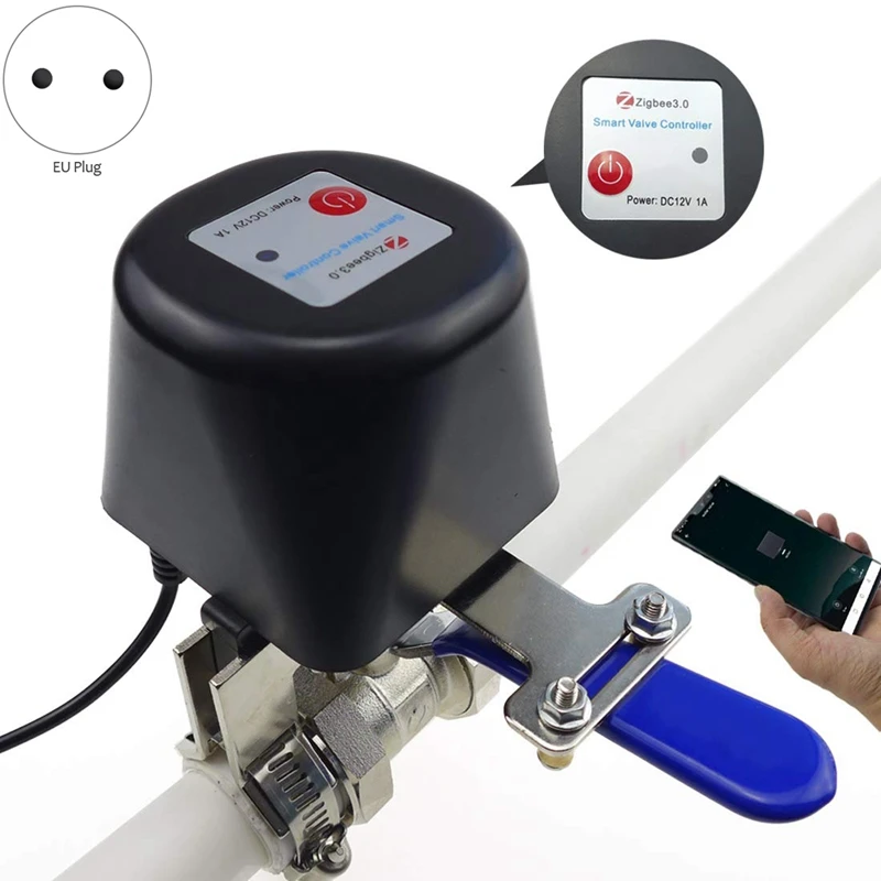 ZigBee умный беспроводной газовый водяной клапан Tuya APP Умный домашний