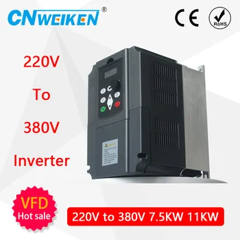 

4KW/5.5kw/7.5kw VFD Input 220V 1phase to Output 380V 3phase Variable Frequency Inverter for three phase motor