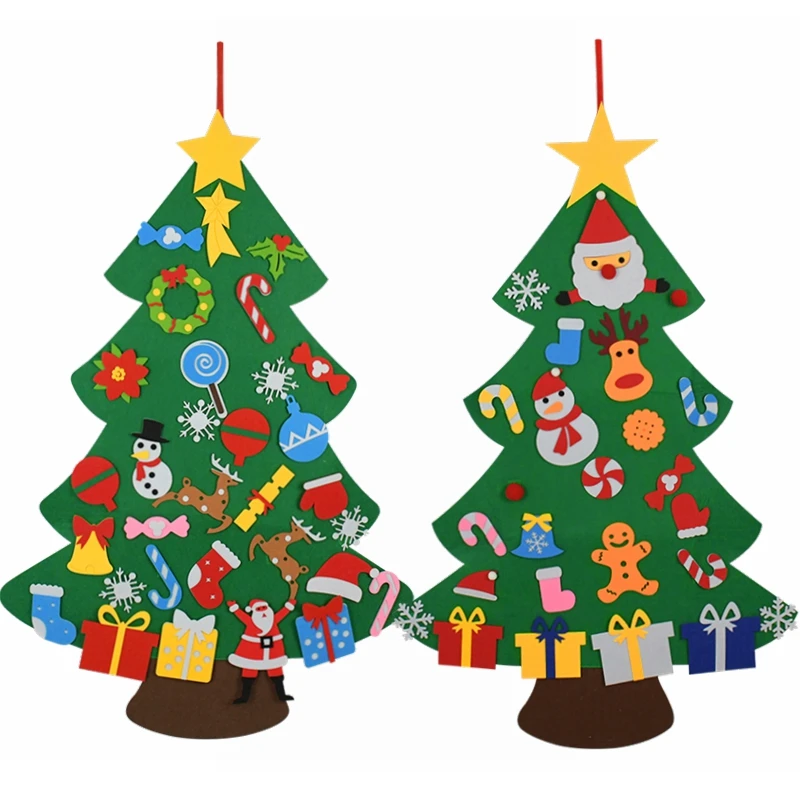 Hanging-Ornament Christmas-Tree-Decorations Xmas-Tree Wall Door Wedding Home DIY Felt
