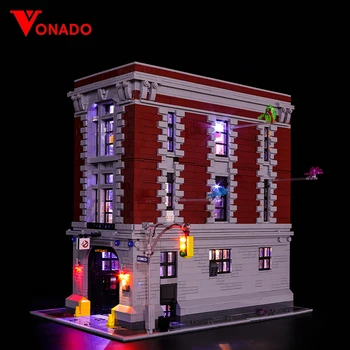 

Only Led Light Set Compatible For Lego 75827 Building City Street Ghostbusters Firehouse Headquarters 16001 Blocks LED Toys Gift