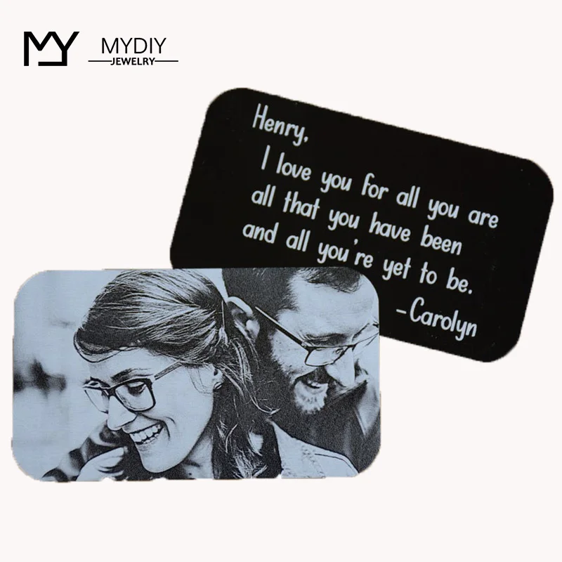Personalized Wallet Card Insert I Love You For ALL That You Are