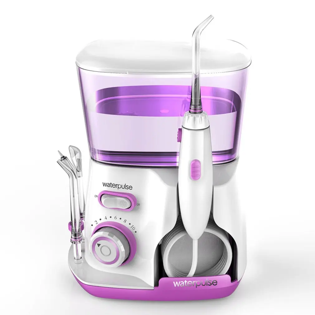 

Waterpulse V300R 100-240V Oral Irrigator Water Jet Pick 800ML Capacity Tooth Cleaner Dental Floss Teeth Flosser Hydro Set