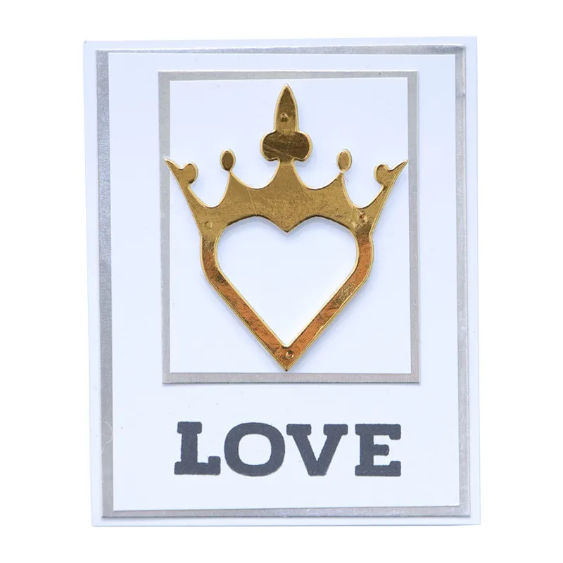 

Eastshape Dies Heart Crown Metal Cutting Dies Scrapbooking Album Card Making Embossing Stencil Decor Diecuts New 2020