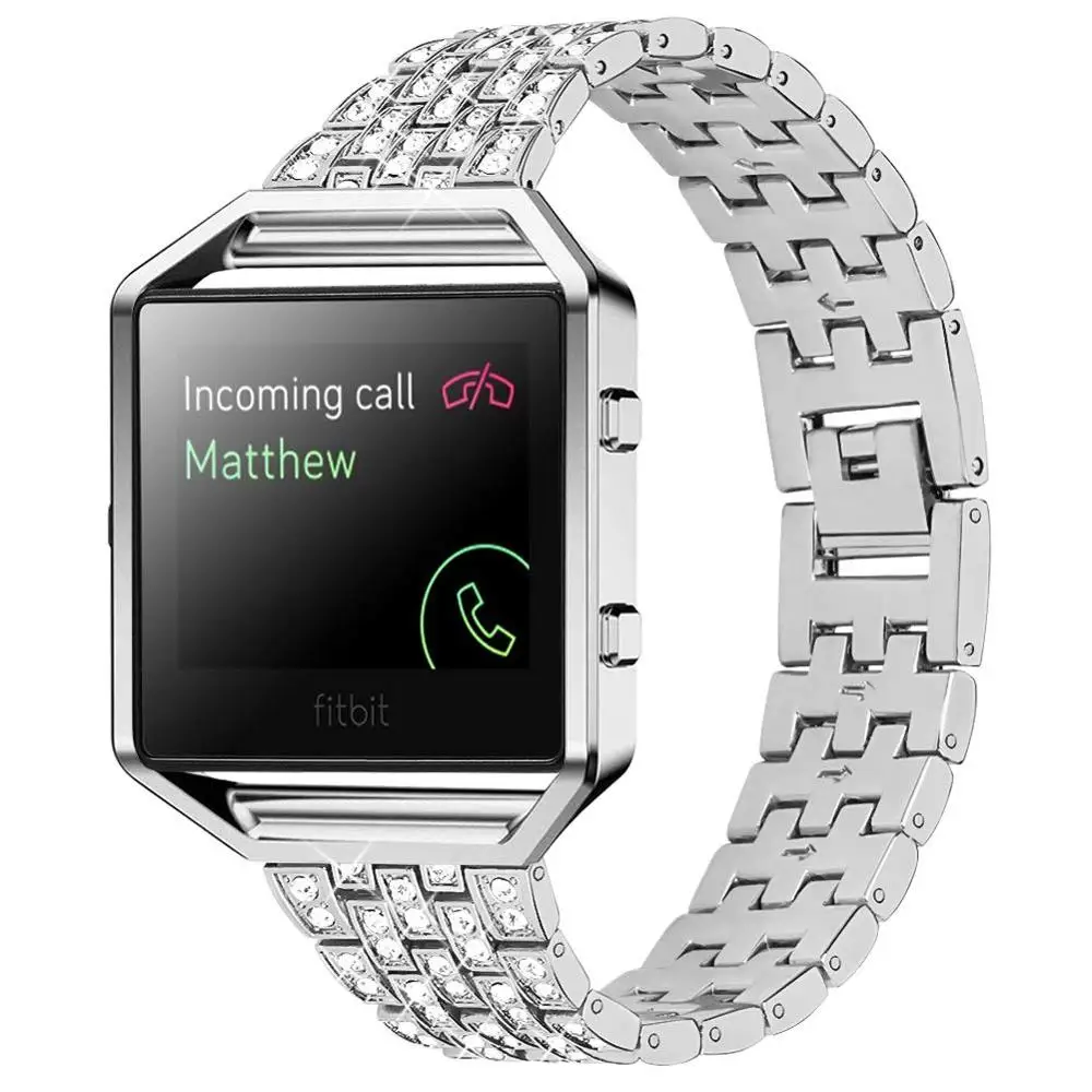 Silver Joyozy женский браслетный ремешок для часов алмазное украшение для fitbit blaze Элегантный и стильный ремешок для часов fitbit blaze - Цвет ремешка: Silver