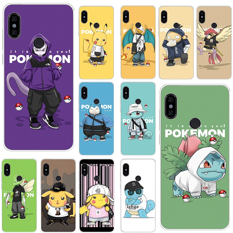 

Case For Xiaomi Mi 5 5S 6 Mix 2S 8 A1 A2 5X 6X Lite F1 9 9T MAX 3 A3 Pro CC9 CC9E Hard Cover Stylish And Cute Pokemon Pikachu