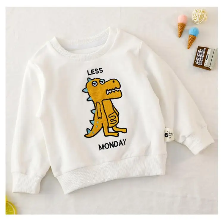 Baby Brand Clothes Children Hoodies Sweatshirts Boys Girls Cotton Cartoon Animal Print Kids Sweatshirt Active Sale O-neck
