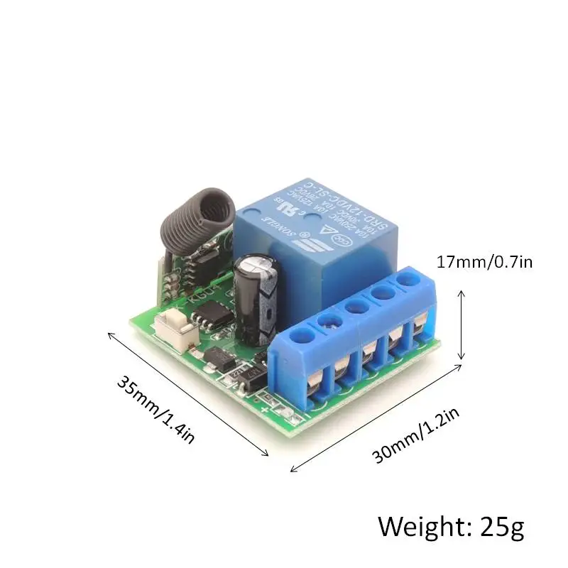 DieSe 433Mhz DC12V 10A реле 1CH RF модуль приемника и пульт дистанционного управления для светодиодный пульт дистанционного управления дистанционный светильник