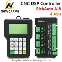 RichAuto DSP A18 4 osi CNC sterownik A18s A18e USB powiązania System kontroli ruchu instrukcja do routera CNC NEWCARVE
