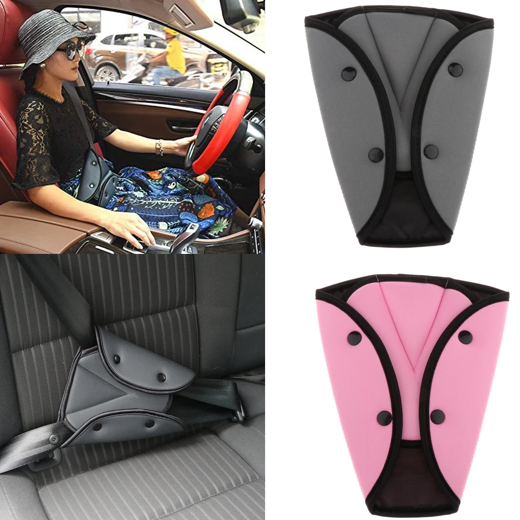 Car Safety Kids Seatbelt Adjuster Seatbelt Pad Seat Belt Triangle Holder