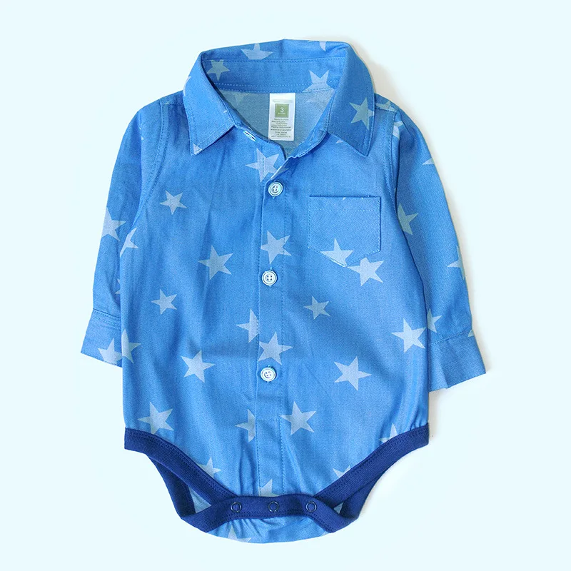 

Autumn And Winter New Style Infant Triangular Onesie Polo Crawling Clothes Baby Onesie Shirt Baby One Piece