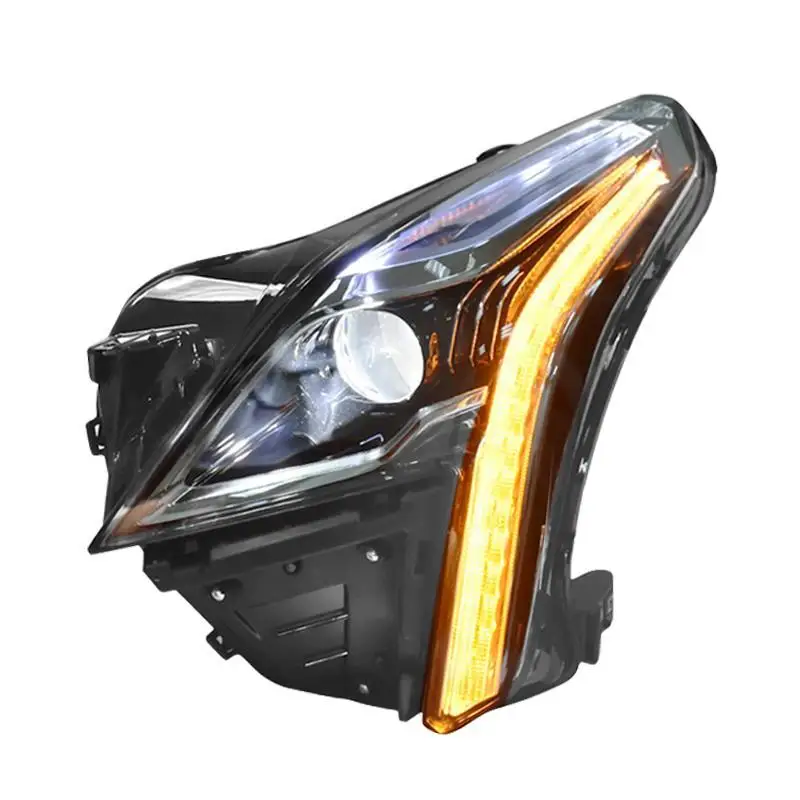 Drl Cob Авто Assessoires боковой сигнал поворота дневные светодиодные ходовые фары передние противотуманные фары автомобиля в сборе 17 18 для Cadillac XT5