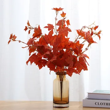 

Simulated Green Plants America Maple Leaf Wedding Imitation Flowers Ceiling Arch Artificial Flower Wedding Decoration Simulated