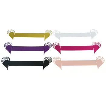 

50pcs Heart Style Laser Cut Napkin Rings For Dinners Lunch Tables Home Wedding Paper Napkin Ring Wedding Table Decoration