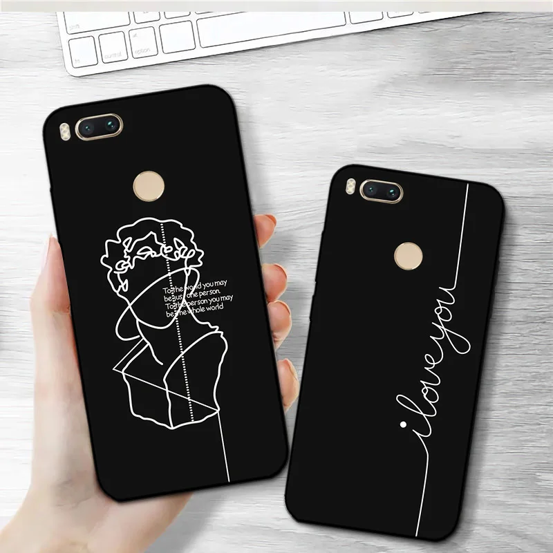 Чехол для телефона YOUVEI Interstellar для Xiaomi mi A1 mi A2 mi A3 черный чехол из ТПУ mi A2 A3 Lite Moon Line Coque для mi 5X mi 6X