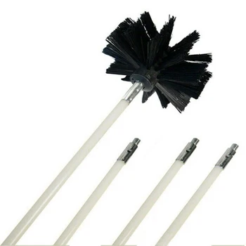 

1 Set Chimney Cleaner 4 Rods 1 Brush Cleaning Tool Kit Inner Wall Sweeping