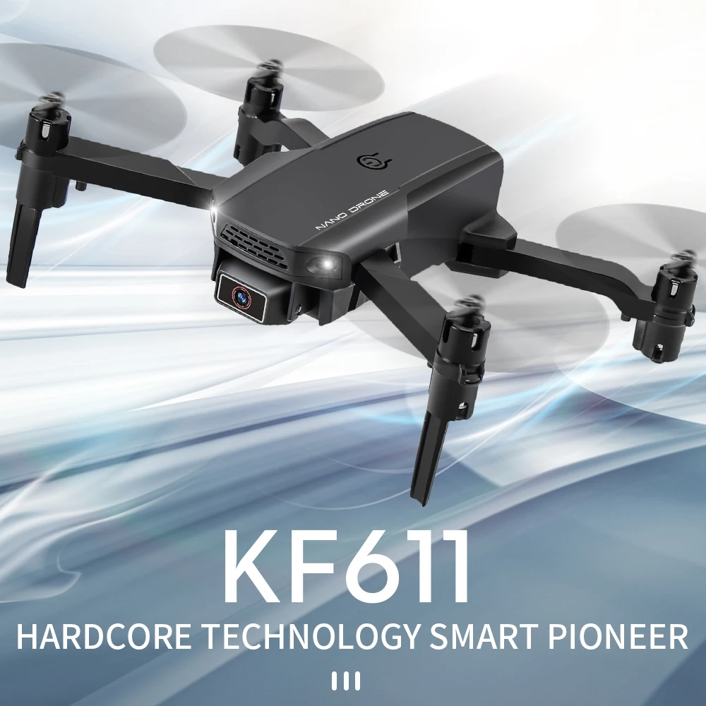 2020 NEW KF611 Drone 4k HD1080P WiFi Wide Angle Camera fpv Drone Dual Camera Quadcopter Height Keep Drone Camera Dron Toy