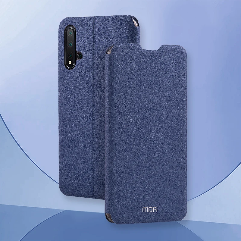 Тонкий флип чехол Mofi для Huawei Honor 20 Pro 20S 20i 10 9 Lite 9i из искусственной кожи + мягкого