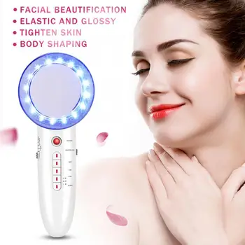 

6 in 1 EMS LED Galvanic Ion Face Beauty Machine Ultrasonic Body Slimming Anti-Cellulite Anti Aging Face Shaping Facial Care Tool