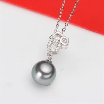 

Jewelry Handwork Pendant Base S925 Sterling Silver Pearl Pendant Accessories And Parts Findings Jewelry For DIY Fittings Women