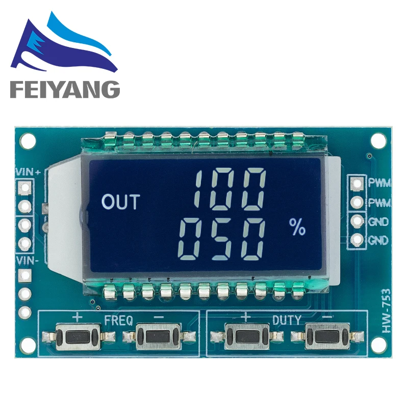 Pwm Pulse Frequency Duty Cycle Adjustable Module Lcd Display 1hz-150khz ...
