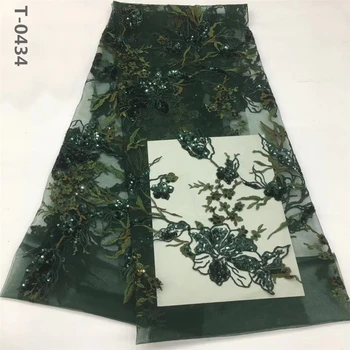 

Wholesale Price High Quality Sequins Lace Fabric Embroidery Tulle Lace Trim Party Dress For African Lace Fabric