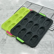 Багет волна французская хлебная выпечка форма для торта перфорированный коврик для сковороды для 12 шт суб рулонов бисквит силиконовые формы для выпечки