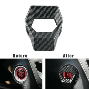 

Durable And Practical For Car Engine Start Stop Push Button Switch Cover Interior Decor Trim Sticker