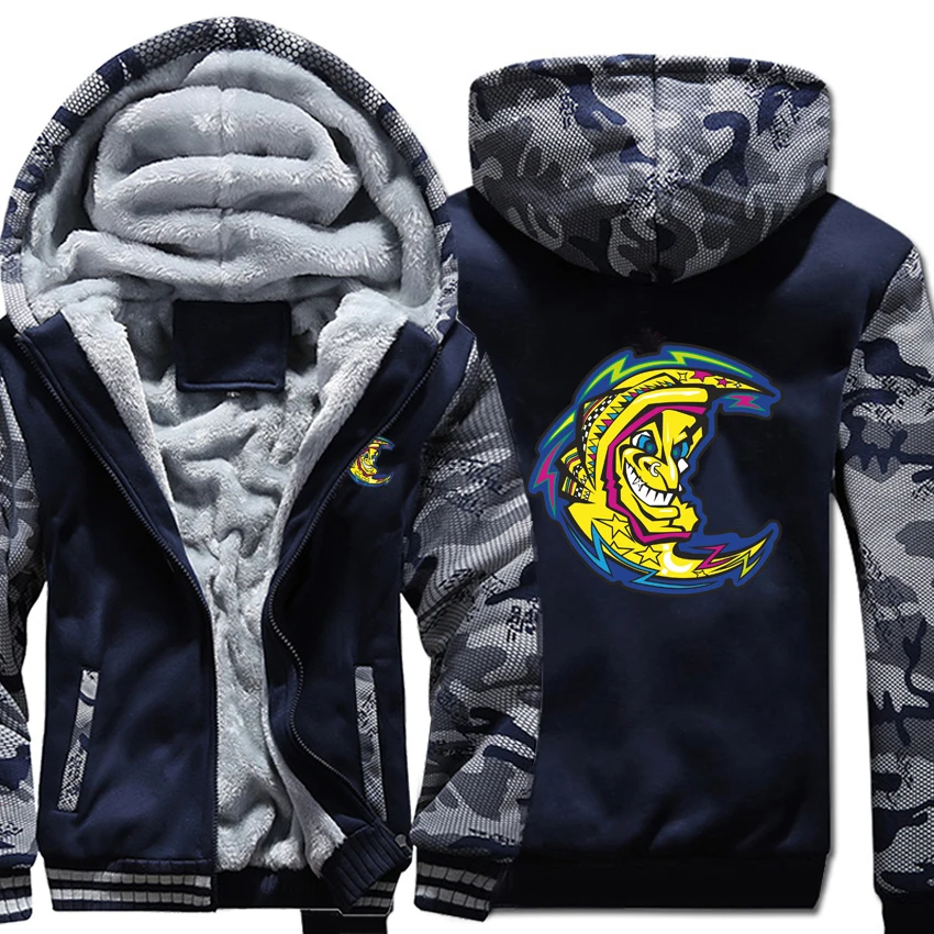 

MOON 46 VALENTINO ROSSI Hoodies Winter Camouflage Sleeve Jacket Hoody Men Fleece Motorcycle Valentino Rossi Sweatshirts