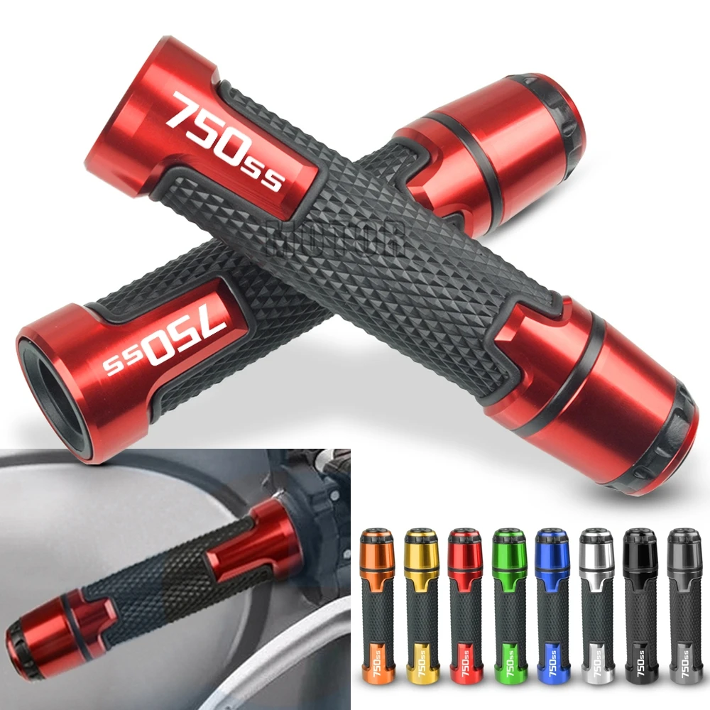 

For Ducati 750SS/SS750 1999-2002 2000 2001 750 SS Motorcycle 7/8"22mm Anti-Slip Handlebar Grips Ends Handle Caps Hand Bar Plugs