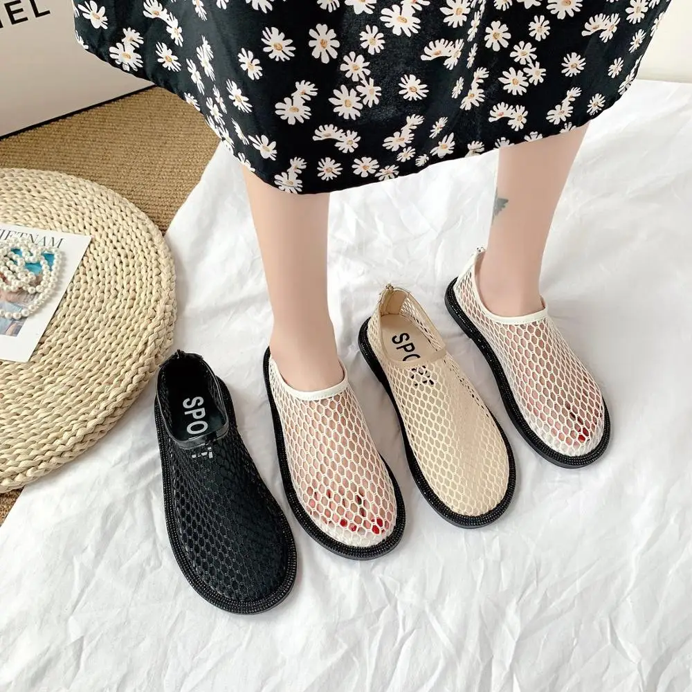

Women Shoes Summer Mesh Breathable Shoes Woman Shoes Fashion Sneakers Soft Comfortable Slip On Women's Shoes femmes sandales