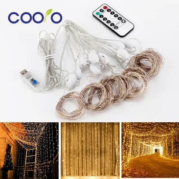 

3x3M LED Wedding Fairy String Light Christmas Light 300 LEDs Icicle Light Garland for Garden Party Curtain Decoration