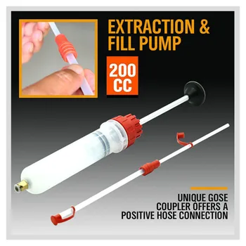 

NEW 200cc Oil Fluid Extractor & Filling Syringe Bottle Transfer Hand Pump Automotive Fluid Extraction Car Fuel Pump Car Styling