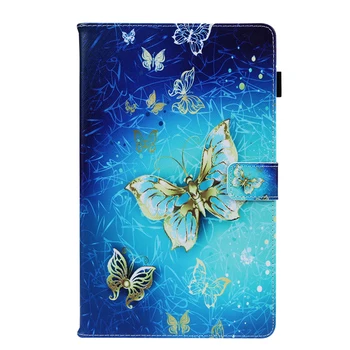 

Case For Samsung Galaxy Tab A 10.1 T510 T515 Owl Butterfly Flower PU Leather Stand Flip Cover Tablet Cases Card Slot Shockproof