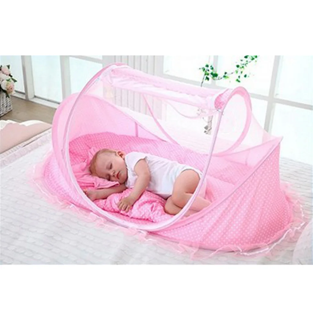Portable Foldable Baby Bed Infant Crib  Sleeping Tent Bed Play Shade